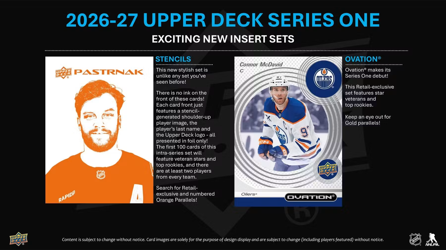 2026 - 27 Upper Deck Series One Hockey Tin (Pre-order)