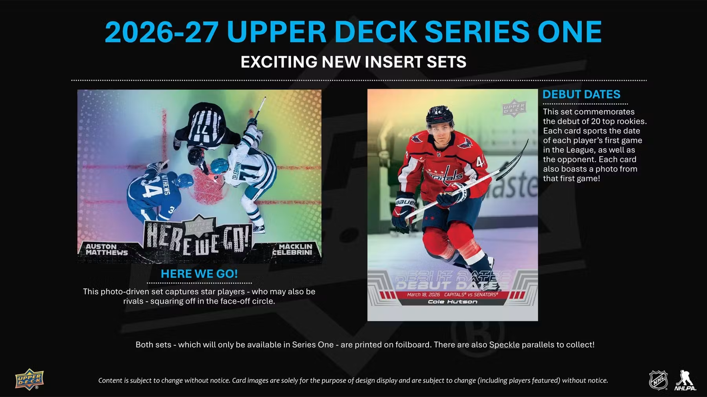 2026 - 27 Upper Deck Series One Hockey Tin (Pre-order)