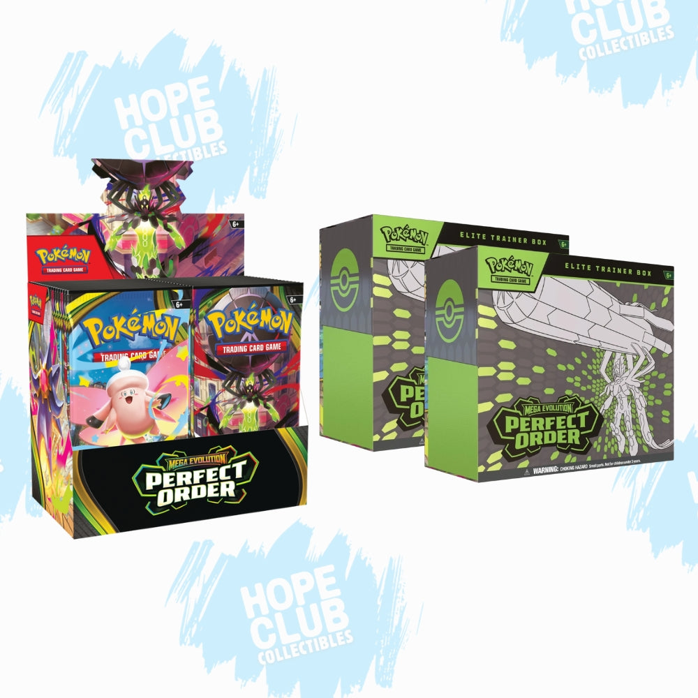 HCO EXCLUSIVE BUNDLE: 1 Perfect Order Booster Box + 2 Perfect Order ETBs (Pre-order)