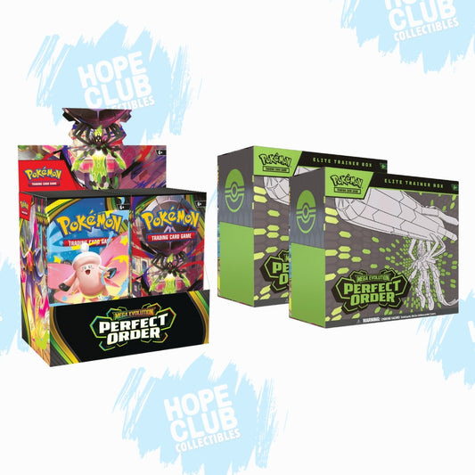 HCO EXCLUSIVE BUNDLE: 1 Perfect Order Booster Box + 2 Perfect Order ETBs (Pre-order)