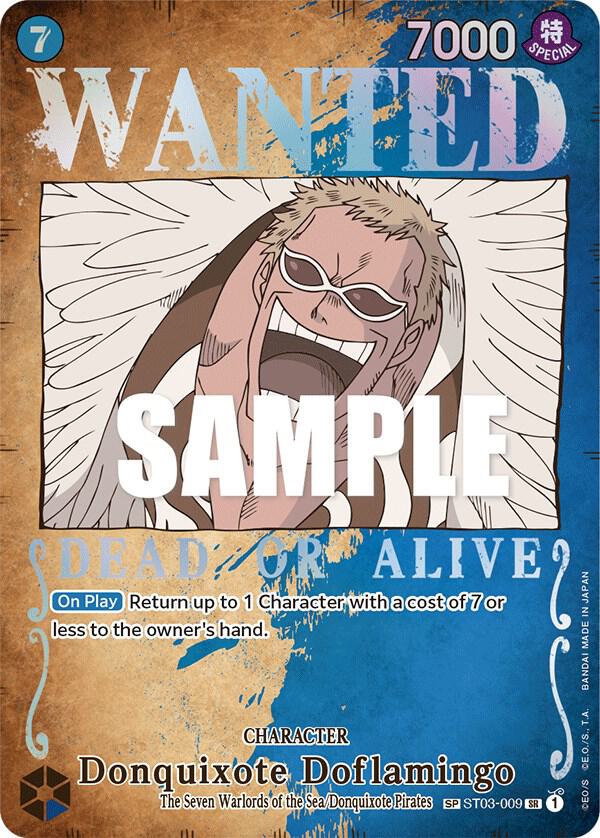 One Piece CG: Donquixote Doflamingo Wanted Poster (ST03)
