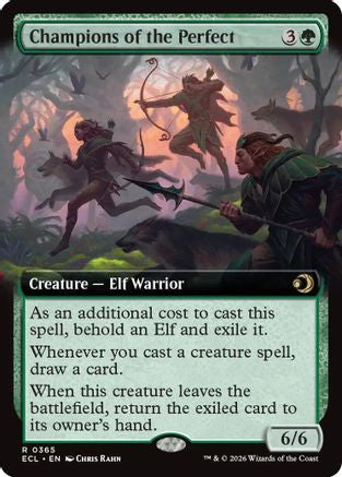 Champions of the Perfect (Extended Art) (ECL-365) - Lorwyn Eclipsed Foil