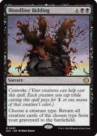 Bloodline Bidding (ECL-091) - Lorwyn Eclipsed Foil