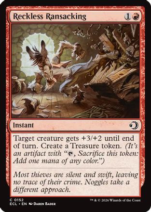 Reckless Ransacking (ECL-152) - Lorwyn Eclipsed Foil