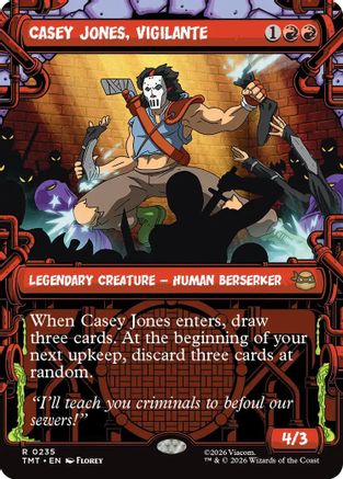 Casey Jones, Vigilante (0235) (Showcase) (TMT-235) - Teenage Mutant Ninja Turtles Foil