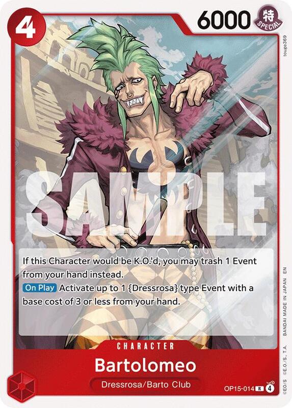Bartolomeo [Foil] - OP15-014 - R - Adventure on Kami's Island