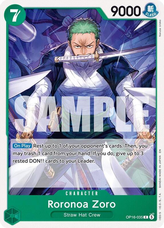 Roronoa Zoro - OP16-035 - C - The Time of Battle