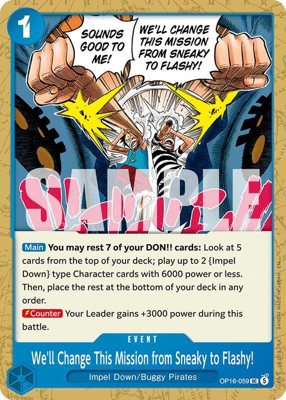 We'll Change This Mission from Sneaky to Flashy! - OP16-059 - UC - The Time of Battle