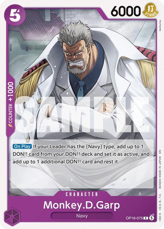 Monkey.D.Garp - OP16-075 - C - The Time of Battle