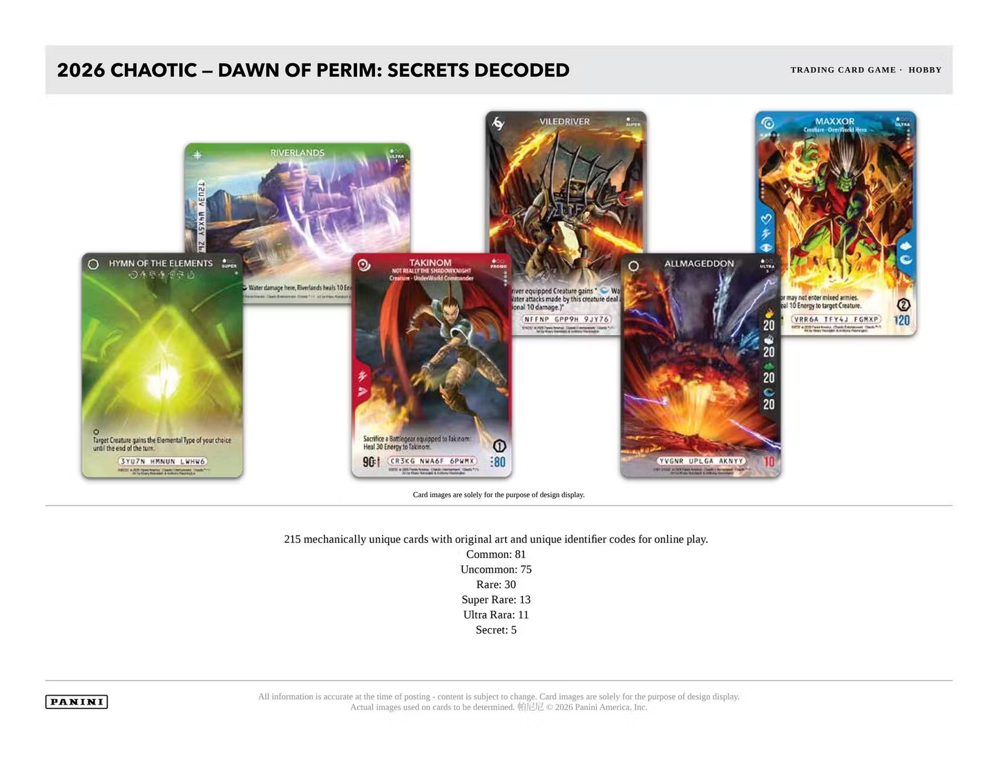 Chaotic CG: Dawn of Perim Secrets Decoded Booster Box (Pre-order)