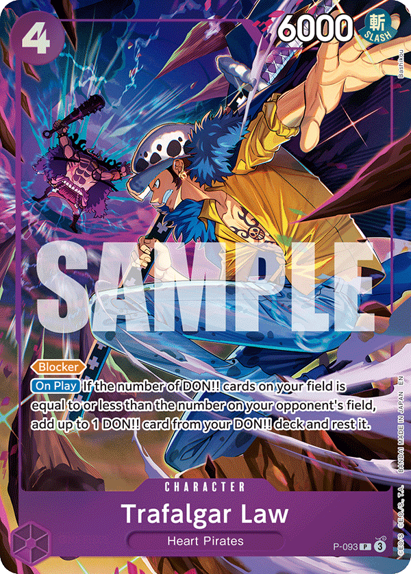 Promo Trafalgar Law [Illustration Box Vol.6 Foil] P-093 - P-093 - Promo