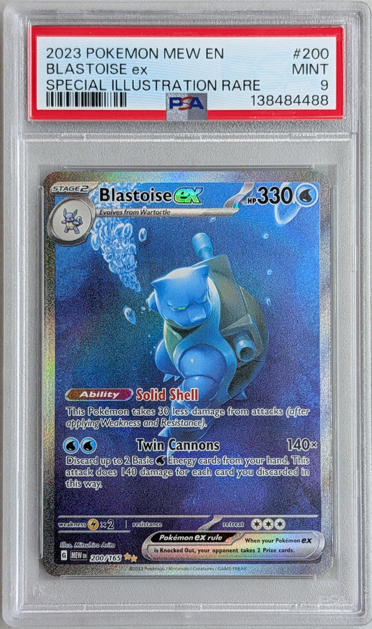 Pokémon: PSA 9 Blastoise ex 200/165 (MEW)