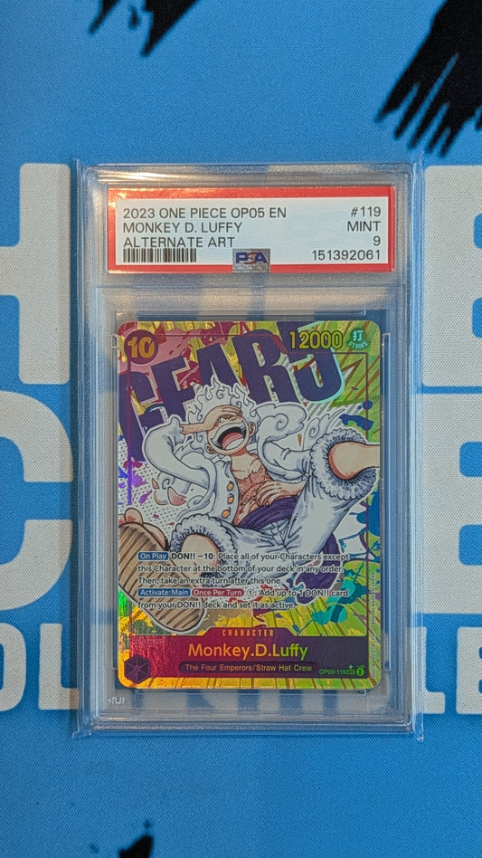 One Piece CG: PSA 9 Monkey.D.Luffy #119