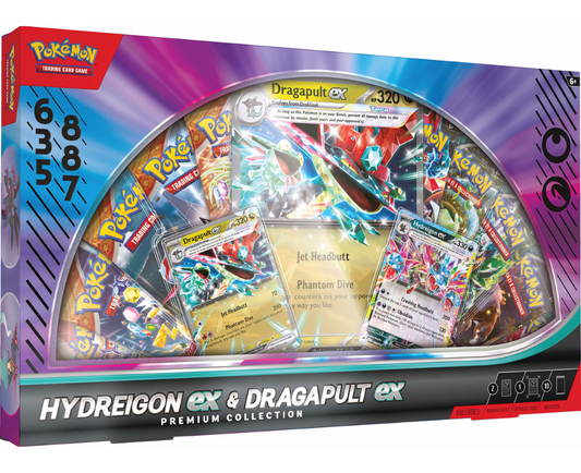 Pokémon: Hydreigon ex & Dragapult ex Premium Collection (Pre-order) - LIMITED 2 PER CUSTOMER
