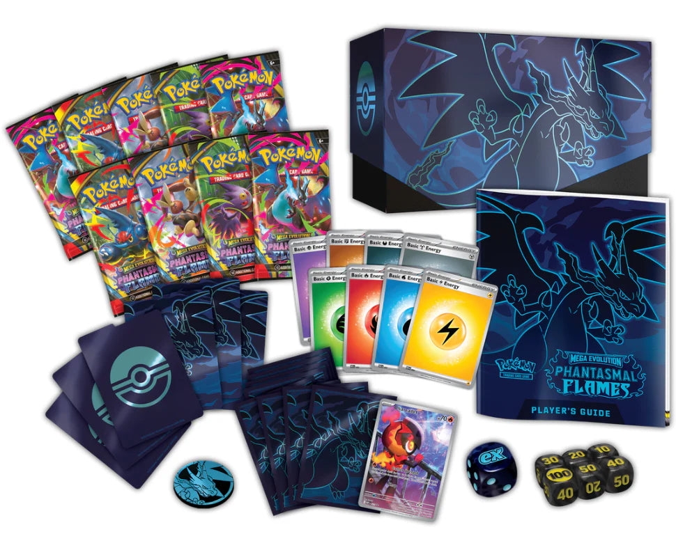 HCO EXCLUSIVE BUNDLE: Phantasmal Flames Charizard X ex UPC + ETB