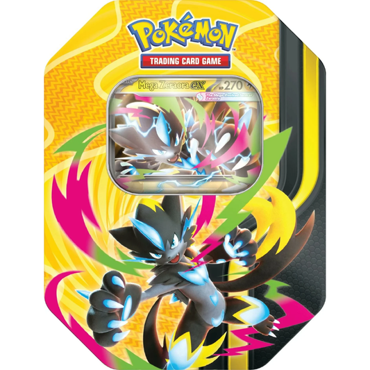 Pokémon: Mega Evolution Mega Forces Tin Mega Zeraora ex (Pre-order)