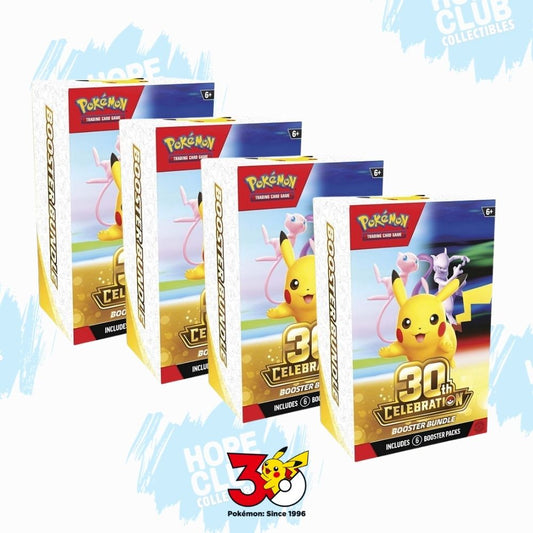 HCO LIMITED BUNDLE Pokémon 30th Anniversary Celebrations Booster Bundle of 4 (Pre-order)