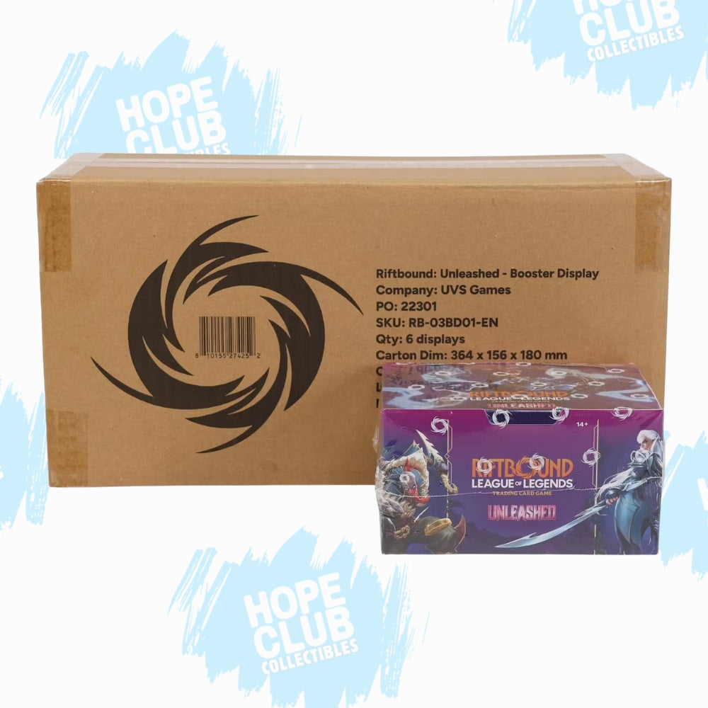 HCO EXLCUSIVE: SEALED CASE Riftbound Set 03 Unleashed Booster Box