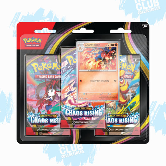 Pokémon: Mega Evolutions Chaos Rising 3-pack Blister (Pre-order)