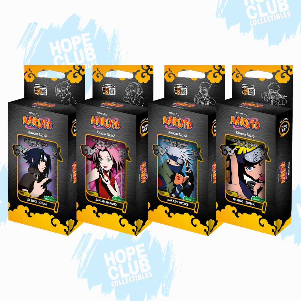 Naruto Mythos CG: Set 1 Konoha Shido 2nd Edition Team Set (Pre-order)