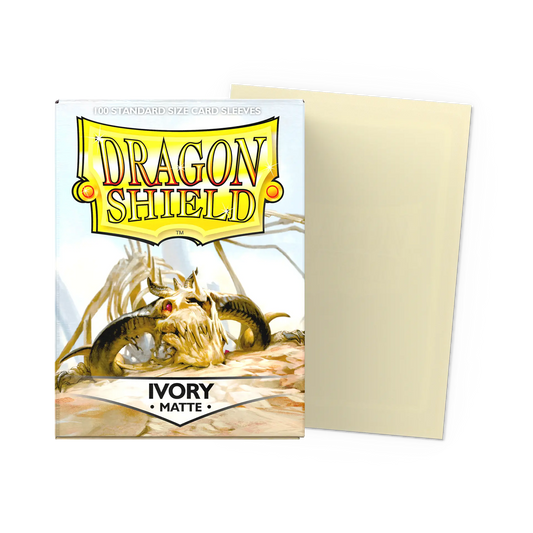 Dragon Shield Ivory Matte - 100 Standard Size Card Sleeves