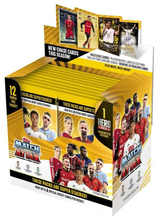 2024 - 25 Topps Match Attax UEFA Champions League Soccer Trading Card Game Box