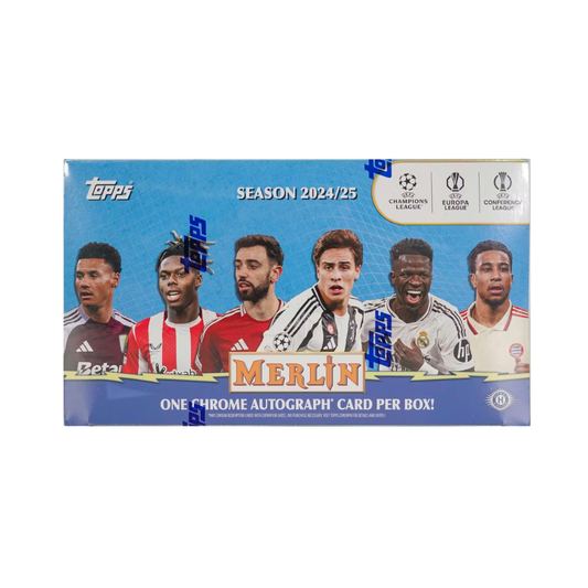2024 - 25 Topps Chrome Merlin UEFA Club Competitions Soccer Hobby Box