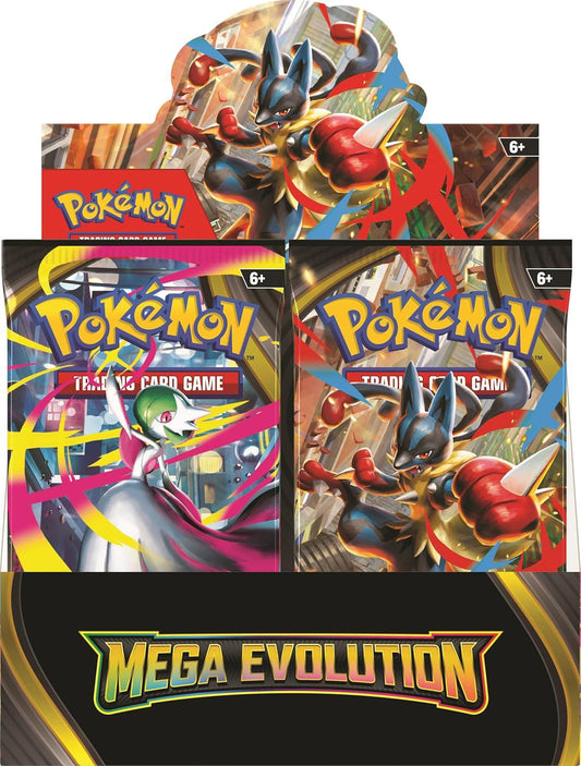 Pokémon: Mega Evolutions Base Set Enhanced Booster Box WITH BOX TOPPER