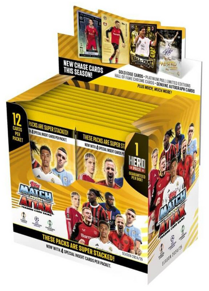 2024 - 25 Topps Match Attax UEFA Champions League Soccer Trading Card Game Box