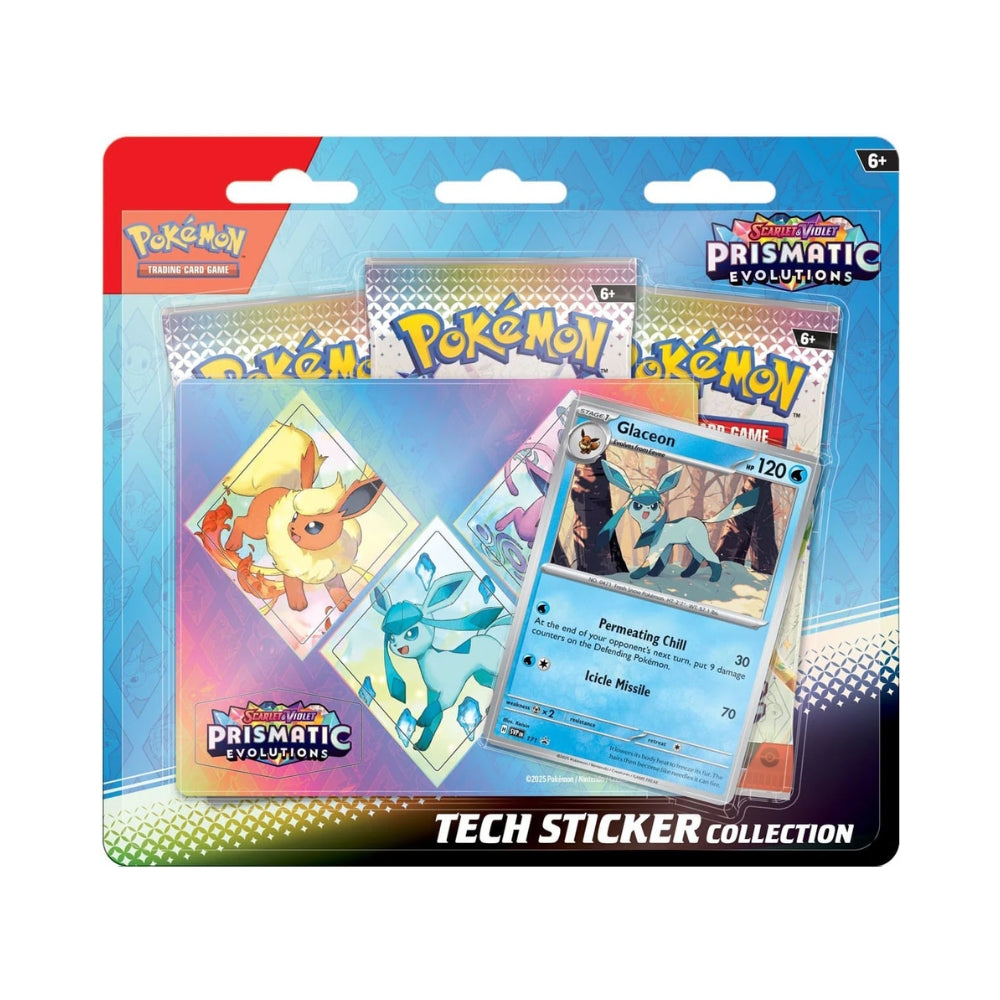 Pokémon: Scarlet & Violet Prismatic Evolutions Tech Sticker Collection - Glaceon