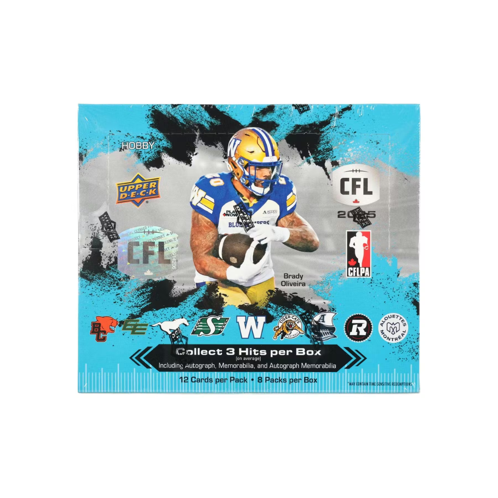 2025 Upper Deck CFL Canadian Football League Hobby Box
