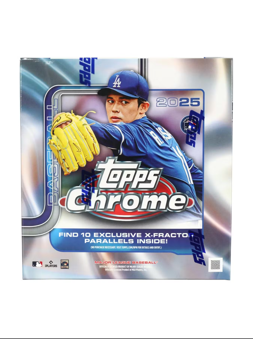2025 Topps Chrome MLB Baseball Mega Box