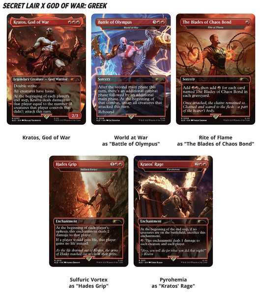 MTG: Secret Lair x God of War: Greek - NON-FOIL