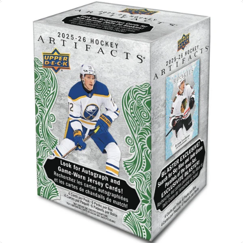 2025 - 26 Upper Deck Artifacts NHL Hockey Blaster Box