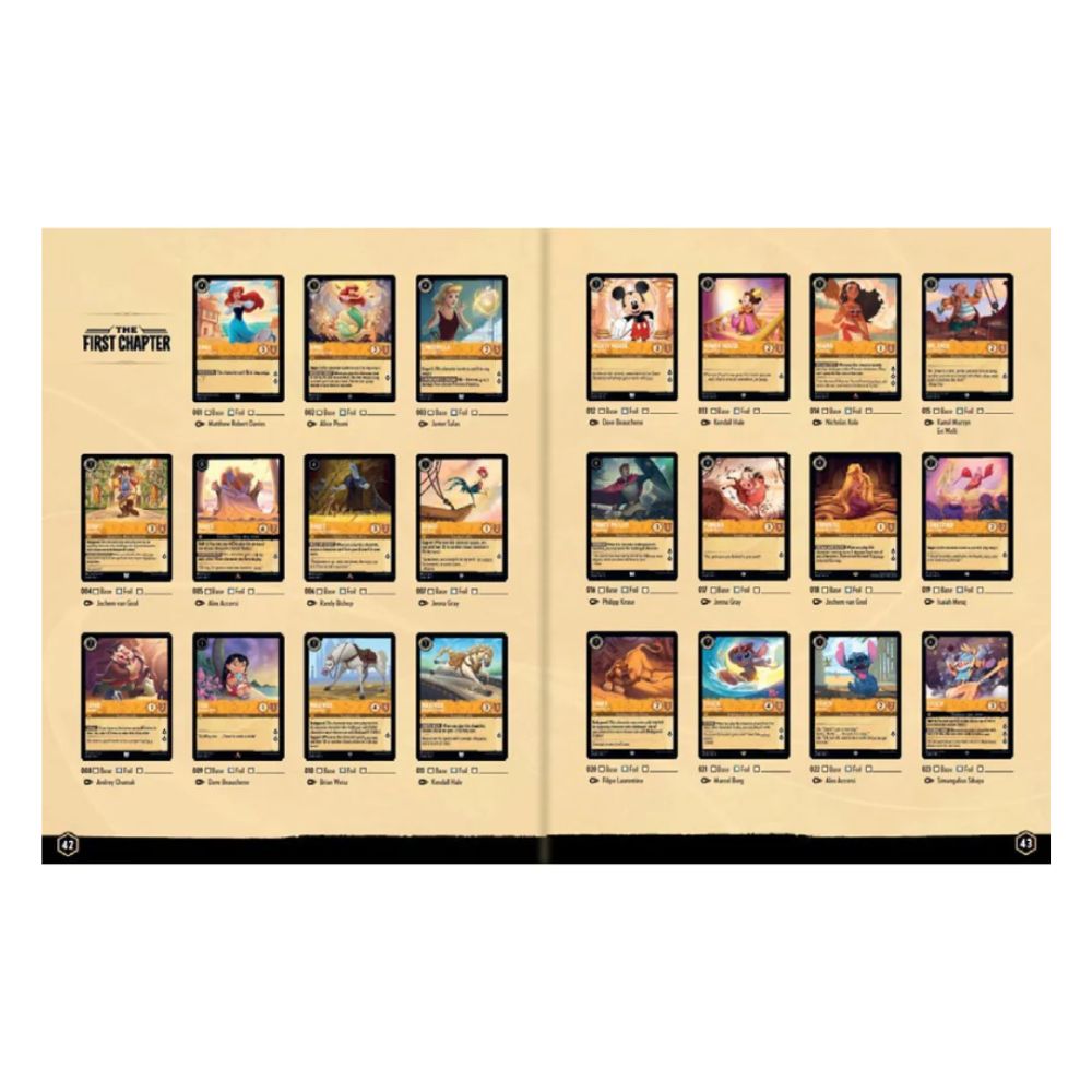 Disney Lorcana: Official Collector's Guide Sets 1 - 4