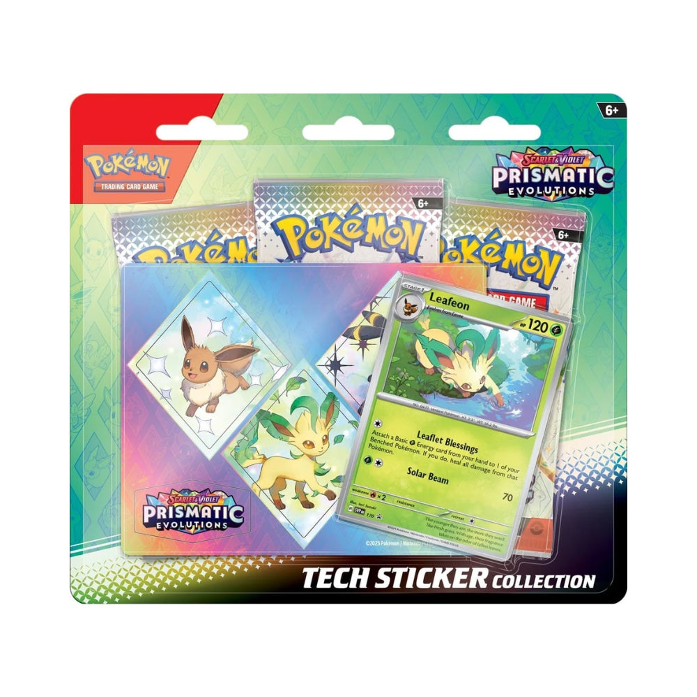 Pokémon: Scarlet & Violet Prismatic Evolutions Tech Sticker Collection - Leafeon