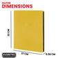 Evoretro: 9-pocket Zipper Portfolio Binder - Yellow