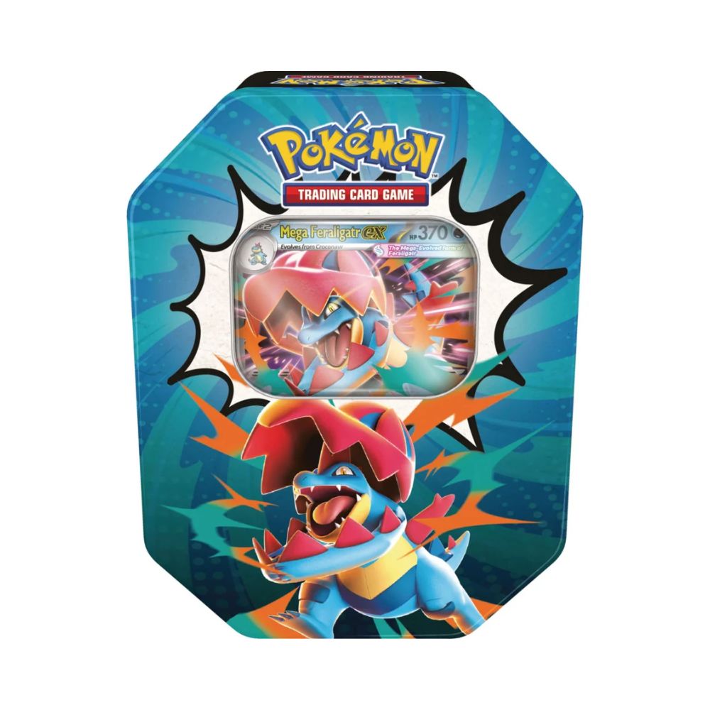 Pokémon: Mega Evolution Ascended Heroes Tin Mega Feraligatr ex