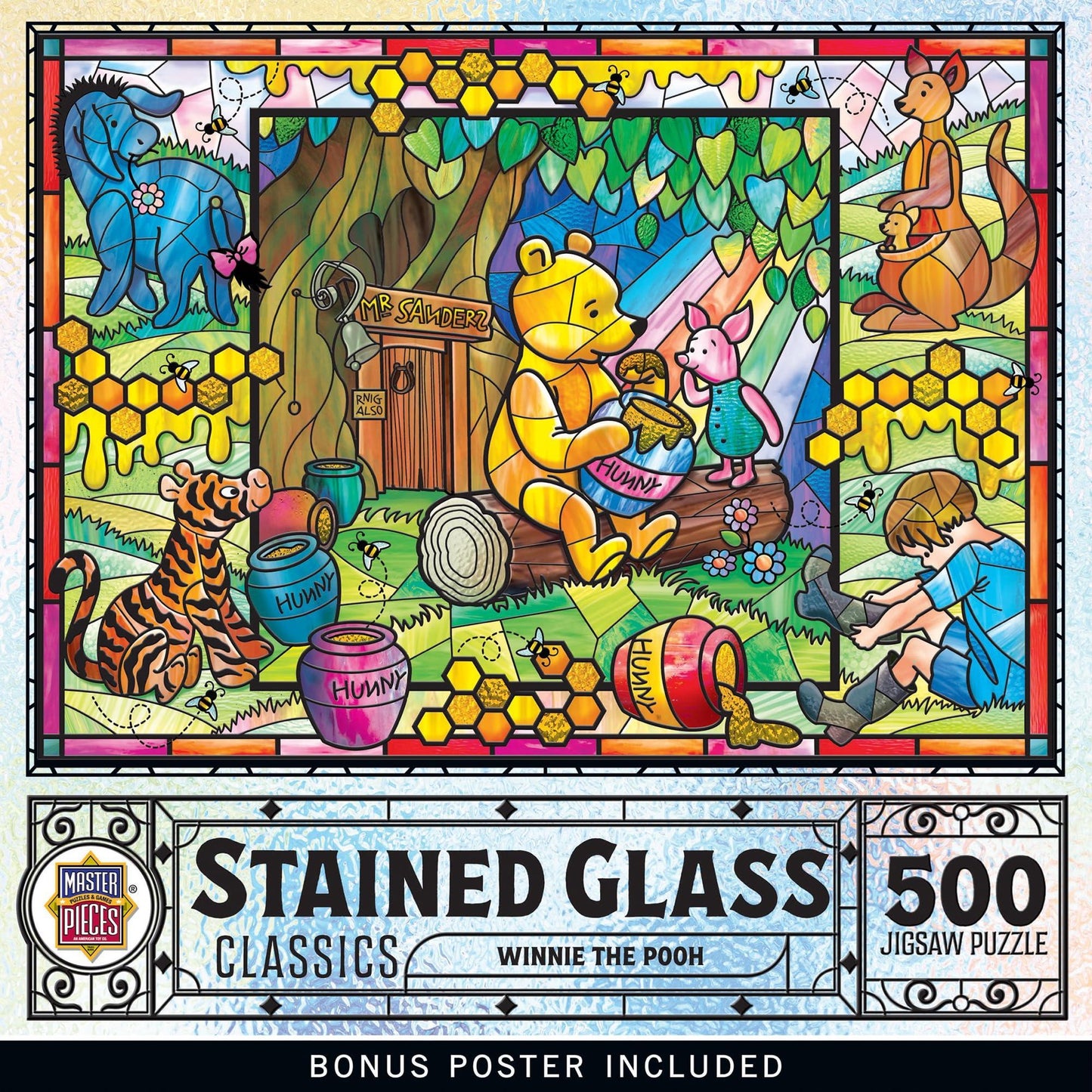 Stained Glass Winnie The Pooh Puzzle 500pcs