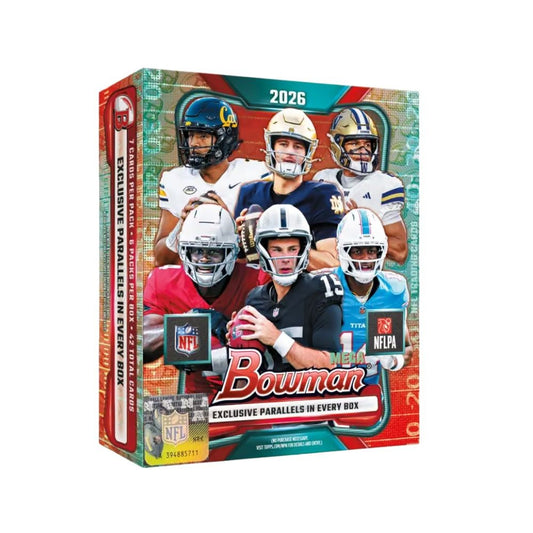 2026 Topps Bowman NFL Football Mega Box