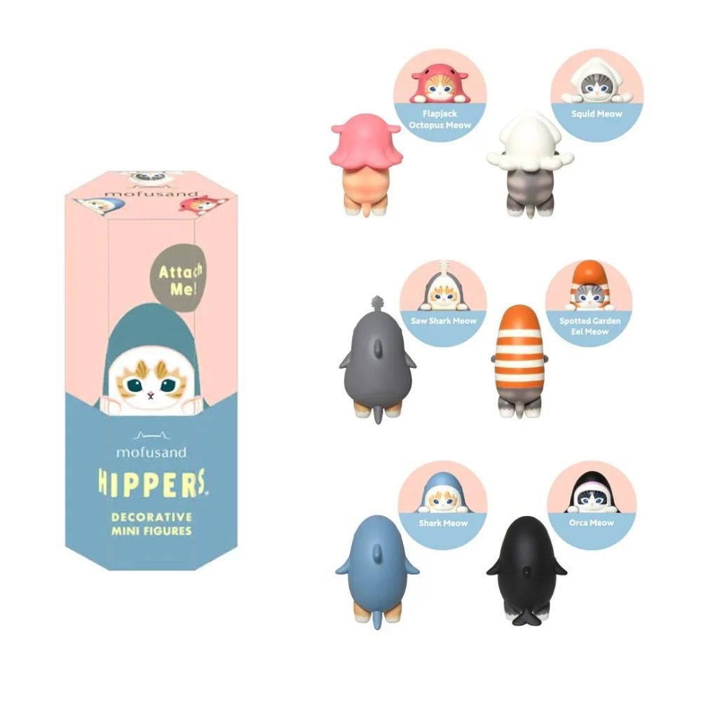 mofusand Hippers Cat Decorative Mini Figures