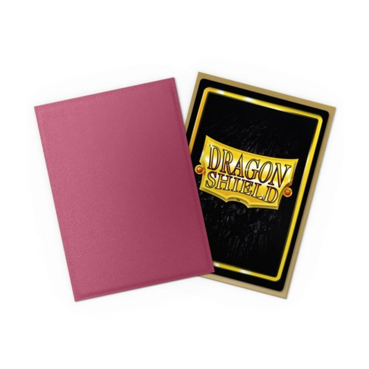 Dragon Shield: Pomegranate / Gold Dual Matte Textured Standard Sleeves - 100 Sleeves