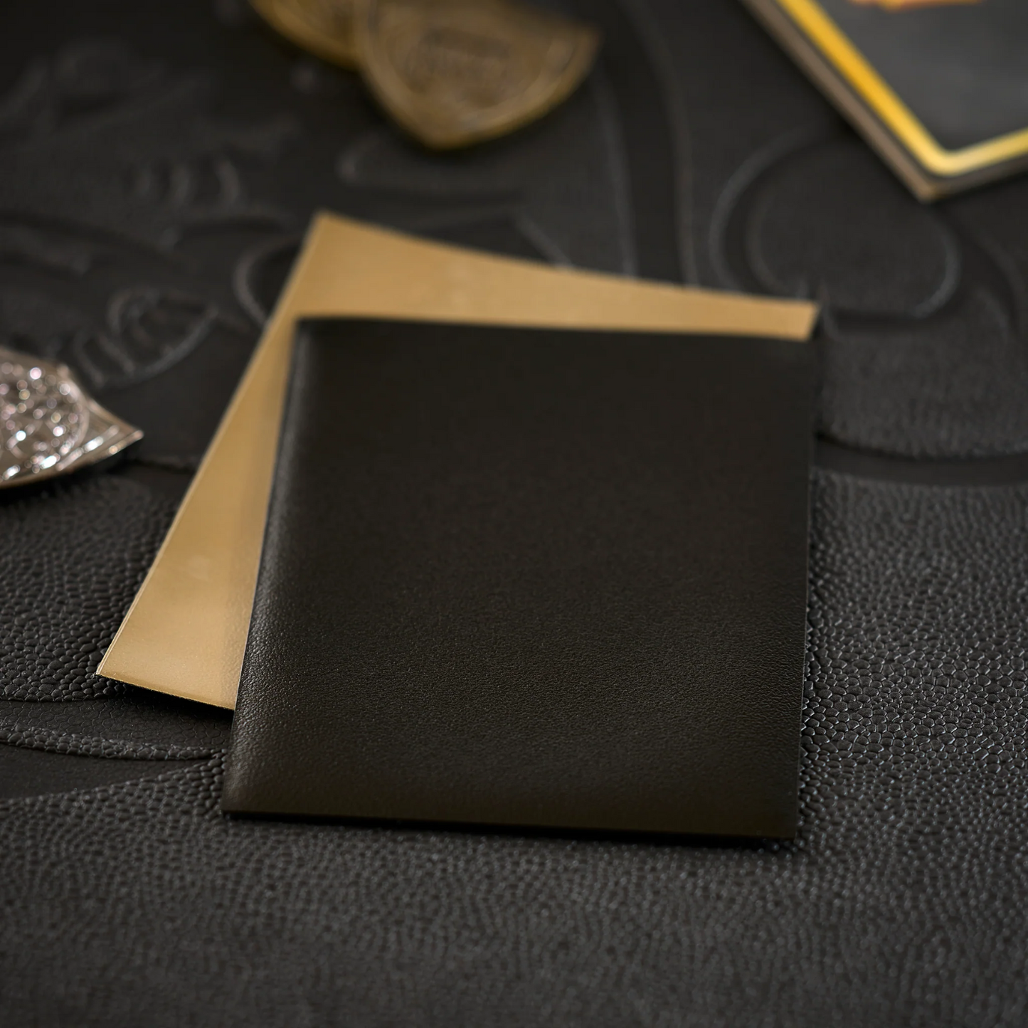 Dragon Shield: Black / Gold Matte Dual Standard Sleeves - 100 Sleeves