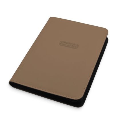 Evoretro: 9-pocket Zipper Portfolio Binder - Brown