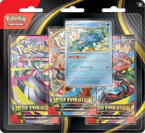 Pokémon: Mega Evolutions Base Set 3-pack Blister - ONE AT RANDOM