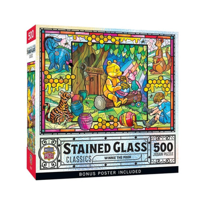 Stained Glass Winnie The Pooh Puzzle 500pcs
