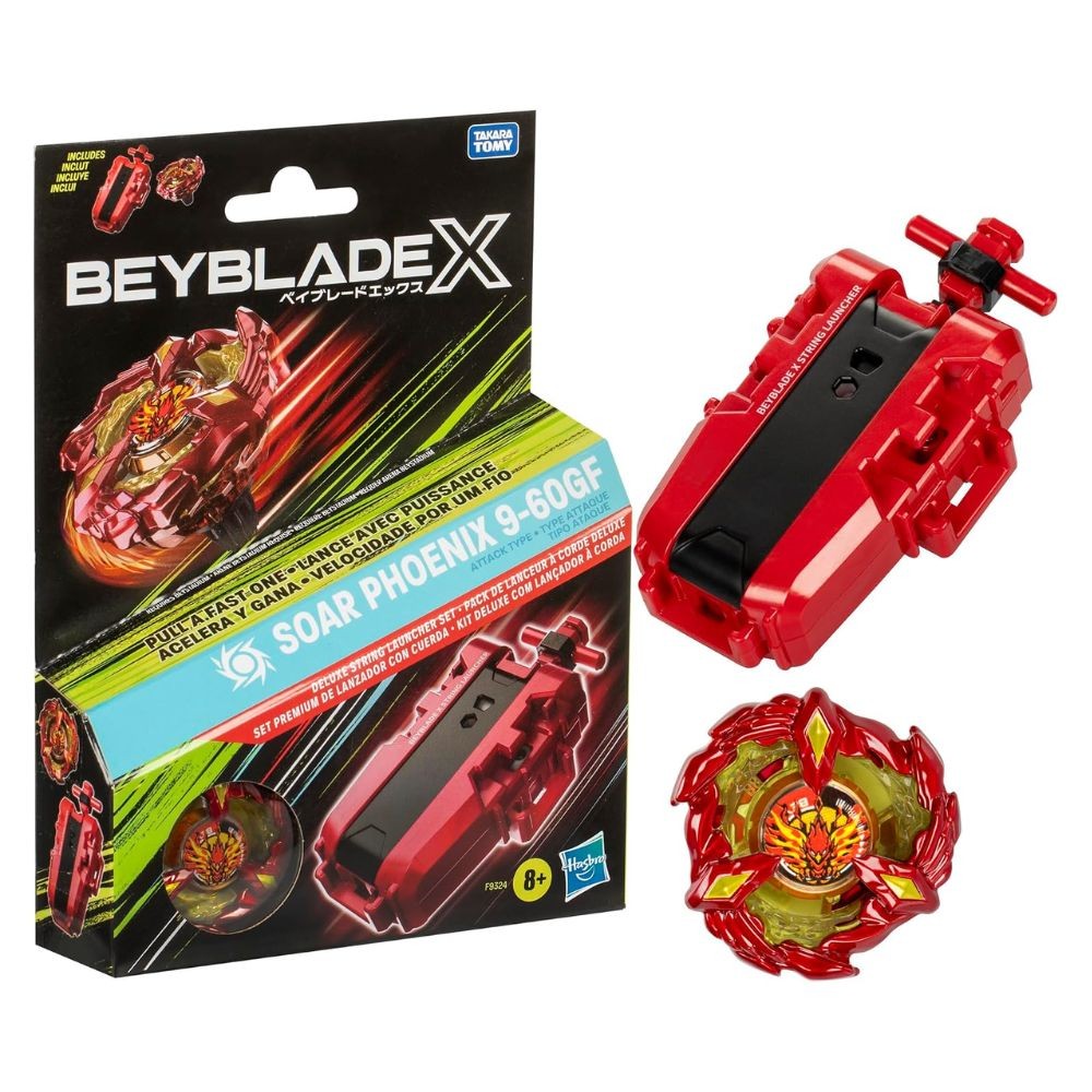 Beyblade X: Soar Phoenix 9-60GF Deluxe String Launcher