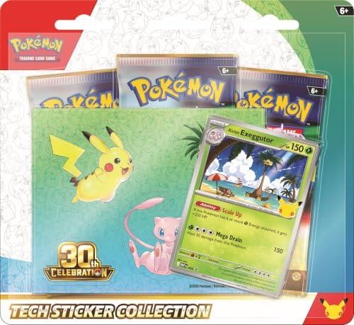 Pokémon: 30th Anniversary Celebrations Lucario / Alolan Exeggutor Tech Sticker Collection - ONE AT RANDOM