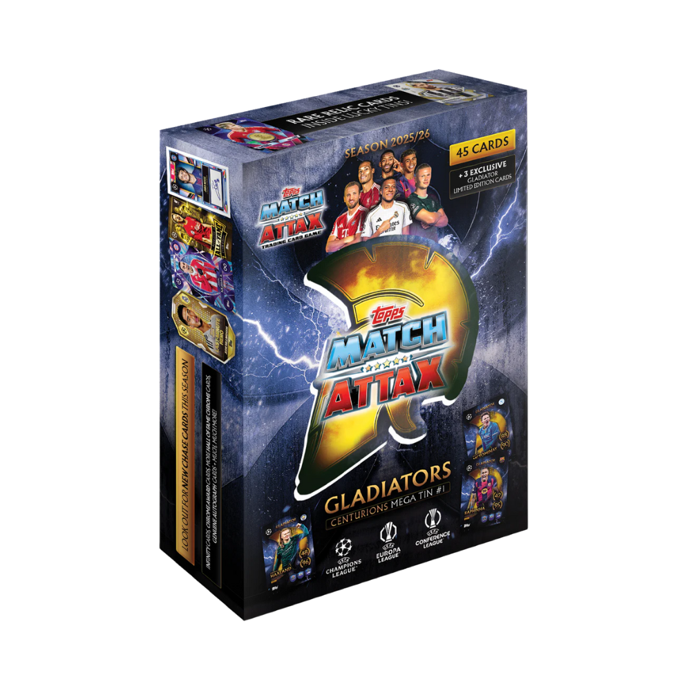2025 - 26 Topps Match Attax UEFA Gladiators Centurions Mega Tin