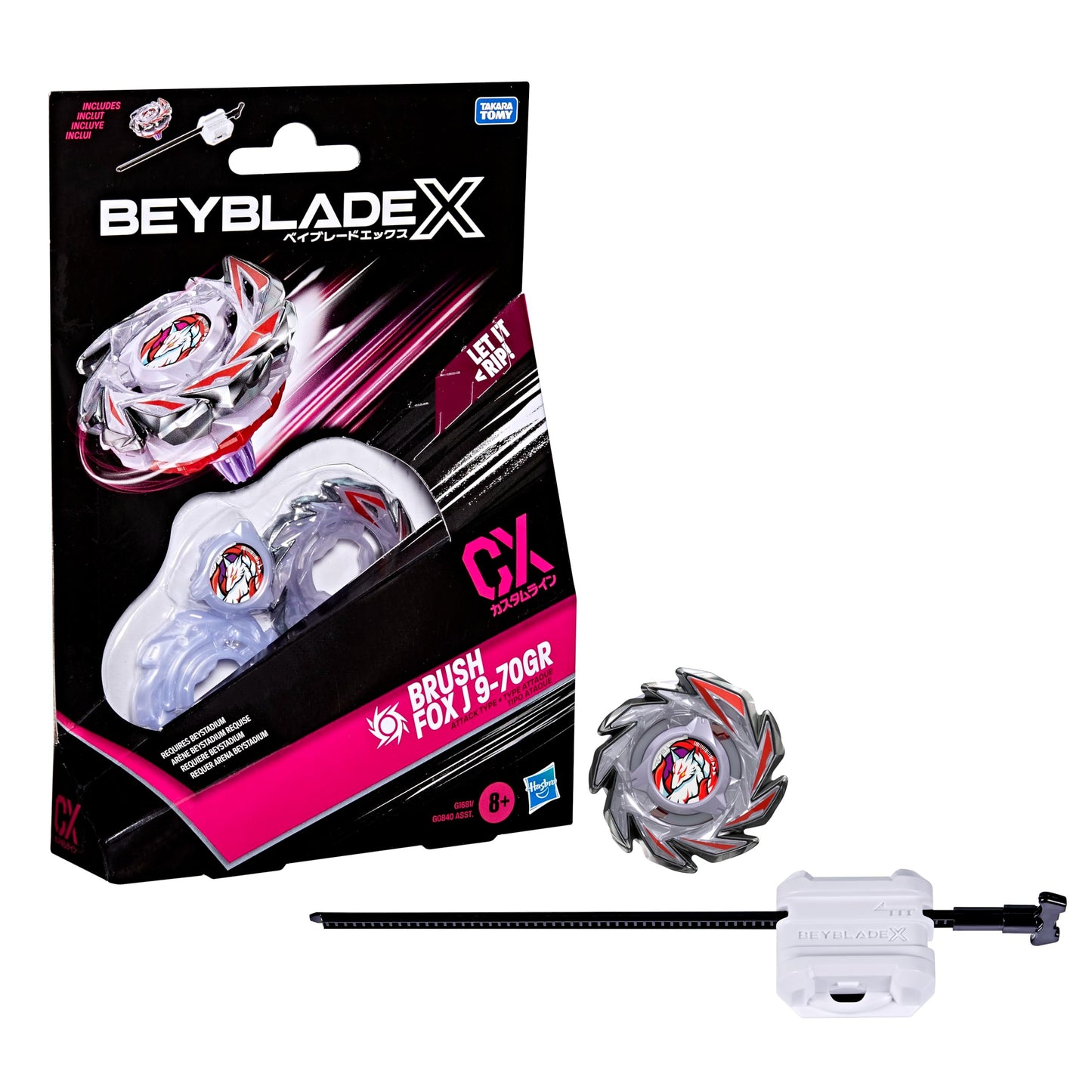 Beyblade X: Brush Fox J 9-70GR CX Starter Pack Set